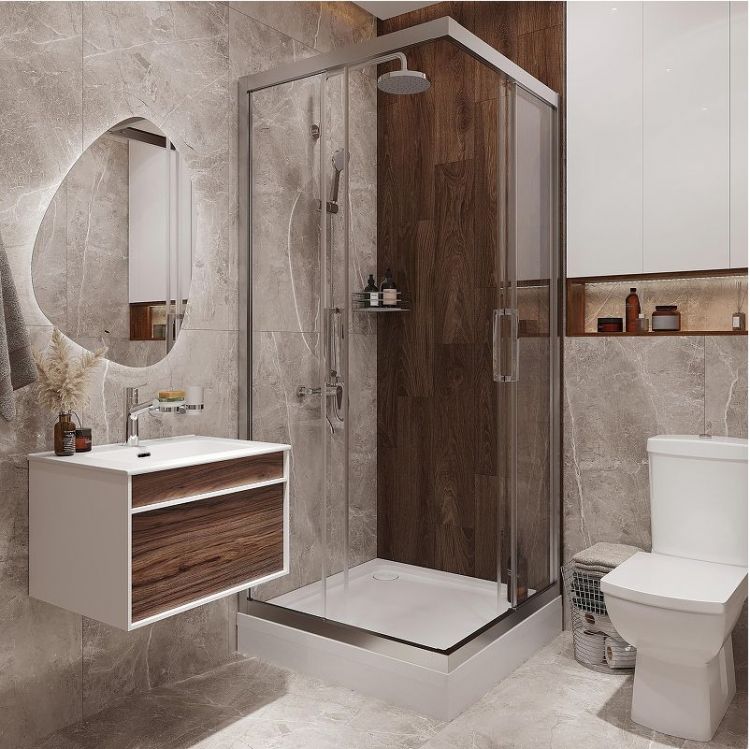 Комплект мебели для ванной STWORKI Вестервик 60 MV-643679 подвесной цвет Орех каньон