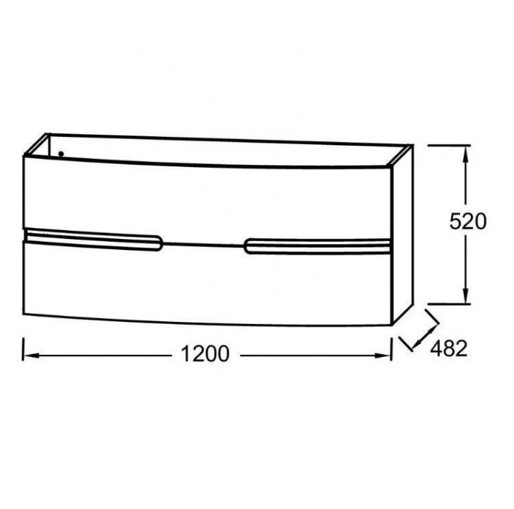 Тумба под раковину Jacob Delafon Nona 140 см EB1891RU-G1A, глянцевый телесный
