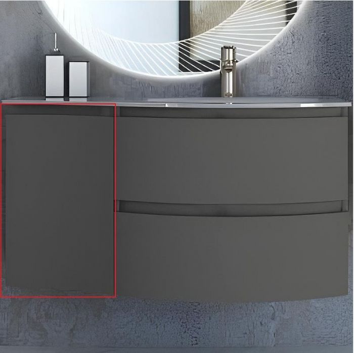 Подвесной шкаф Cezares Vague 34 L 54907 Grigio talpa opaco