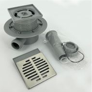 Душевой трап McAlpine MRFG3-PB с решеткой цвет Хром