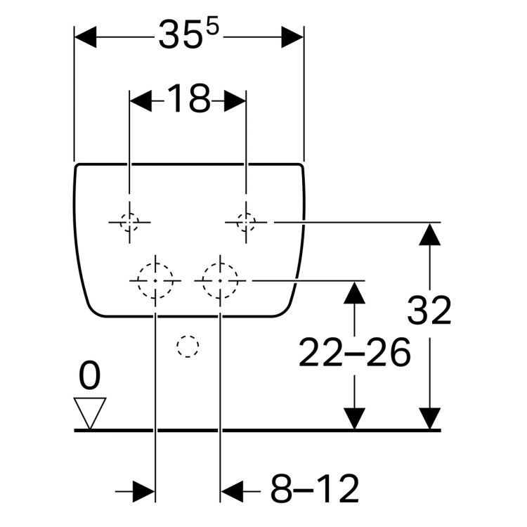 Биде подвесное Geberit iCon, 234000000 Биде подвесное Geberit iCon, 234000000