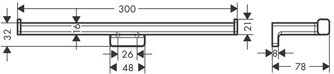 Hansgrohe AddStoris Держатель т/б, двойной, цвет: полированное золото