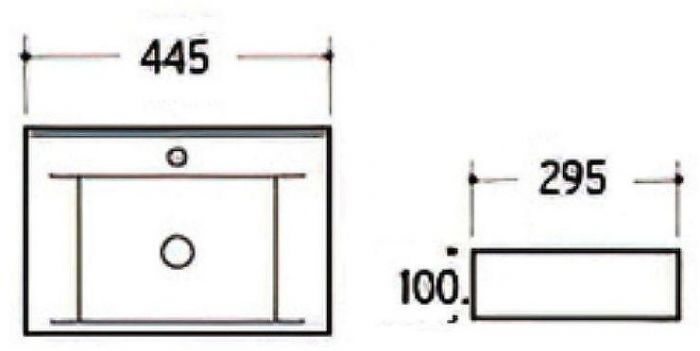 Раковина beWash 45 BK4429CT001 Белый глянец