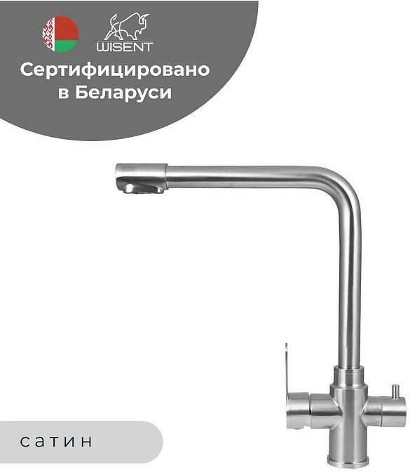 Смеситель для кухни Wisent WP4355-3 цвет Сатин