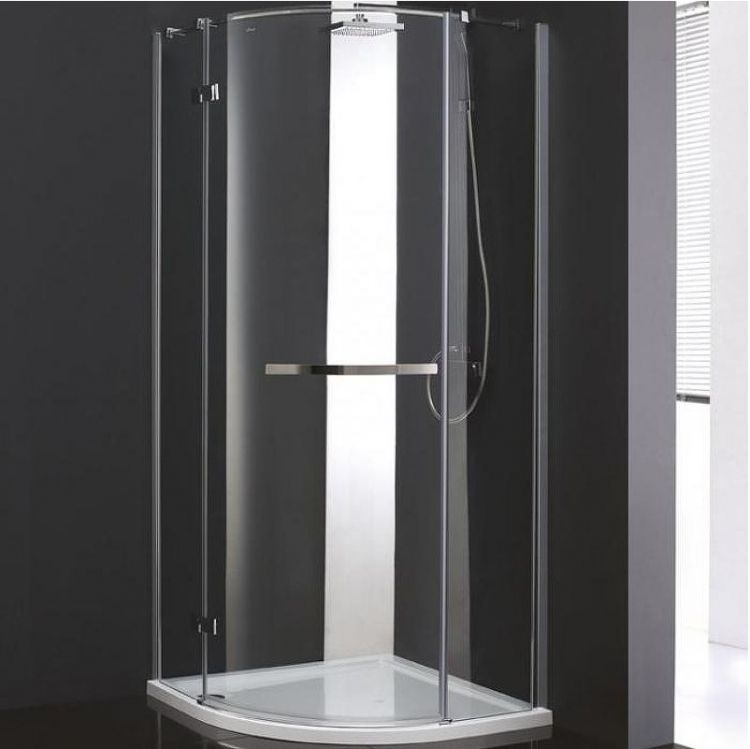 Душевой уголок Cezares Bergamo R-1 Arco 100x100 BERGAMO-W-R-1-100-ARCO-C-Cr-L-IV IV профиль Хром стекло прозрачное