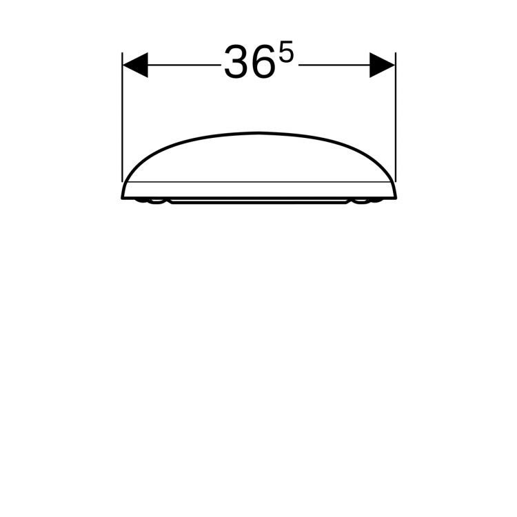 Сидение Geberit Citterio SC с металлическими петлями