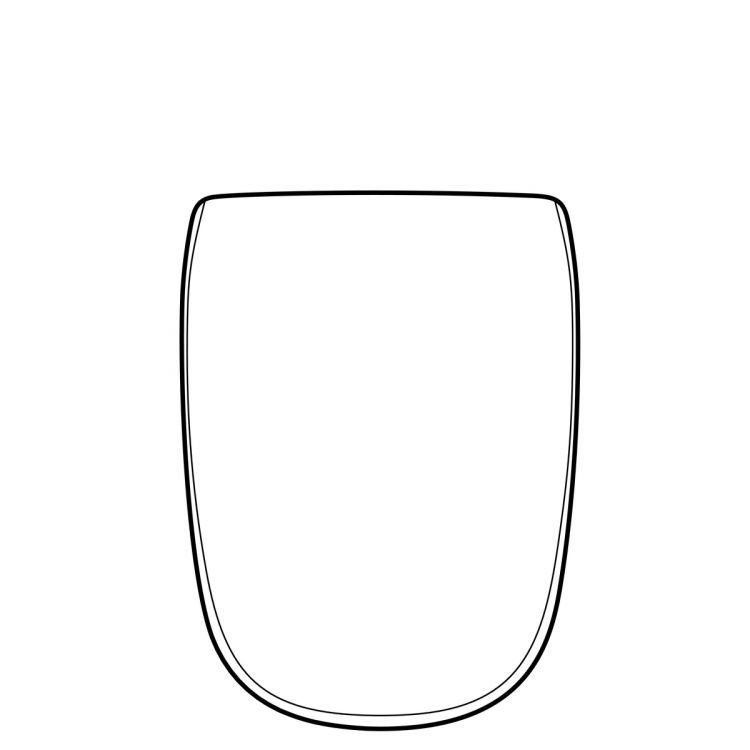 Сидение Geberit Citterio SC с металлическими петлями