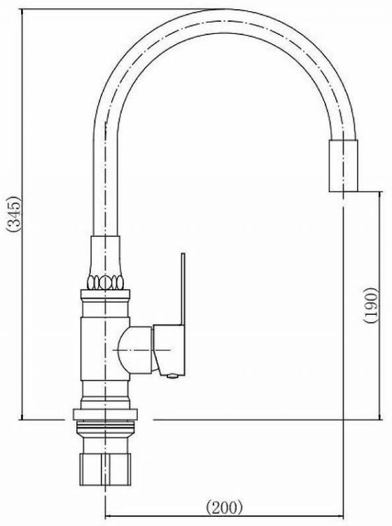 Смеситель для кухни Fashun A54401-6 цвет Сатин Зеленый Смеситель для кухни Fashun A54401-6 цвет Сатин Зеленый