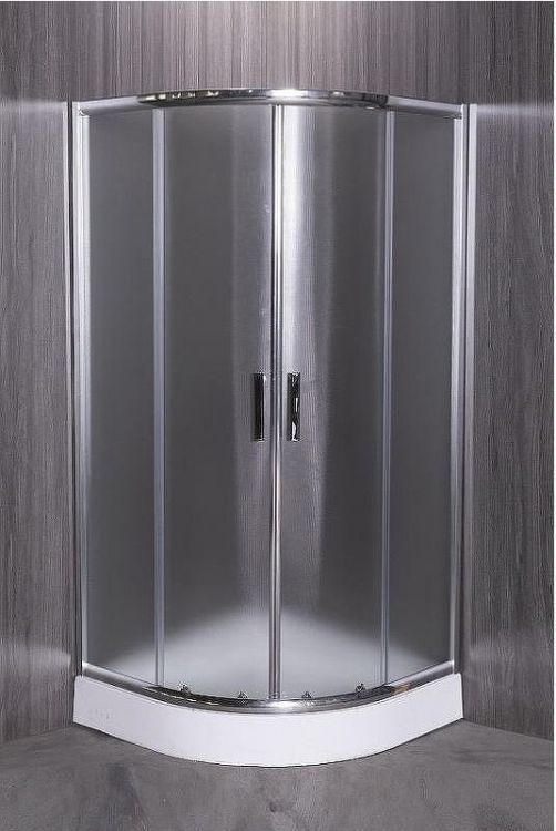 Душевой уголок Esbano ESR-8015 90x90 ESUGR8015 профиль Хром стекло рифленое