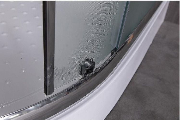 Душевой уголок Esbano ESR-8015 90x90 ESUGR8015 профиль Хром стекло рифленое