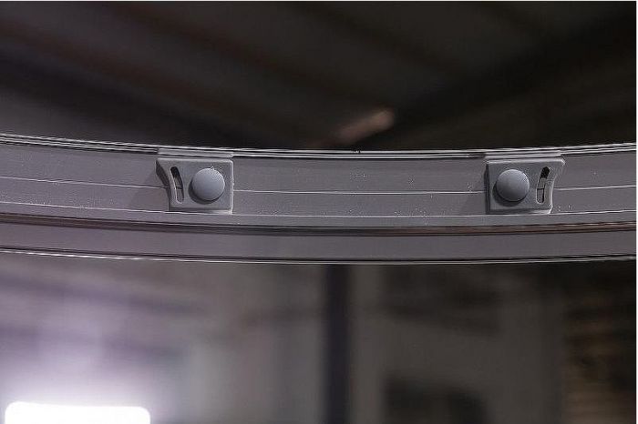 Душевой уголок Esbano ESR-8015 90x90 ESUGR8015 профиль Хром стекло рифленое