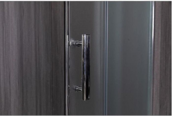 Душевой уголок Esbano ESR-8015 90x90 ESUGR8015 профиль Хром стекло рифленое