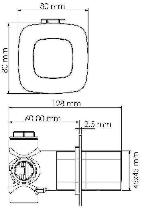 Переключатель потоков WasserKRAFT Nuthe A264 Черный матовый