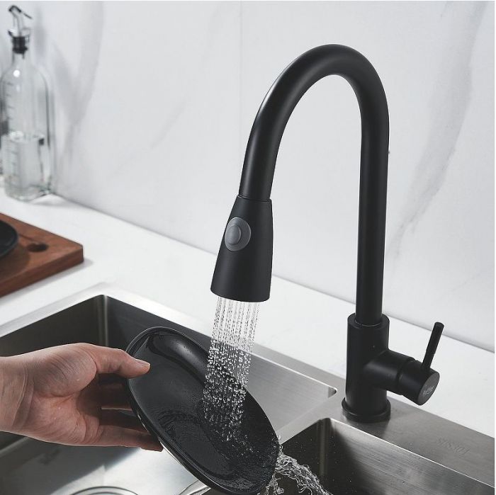 Смеситель для кухни Raffine F213H цвет Черный