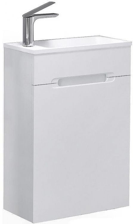 Тумба под раковину Jorno Modul 60 Mol.01.60/P/W/JR подвесная Белая