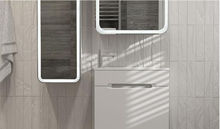 Тумба под раковину Jorno Modul 60 Mol.01.60/P/W/JR подвесная Белая