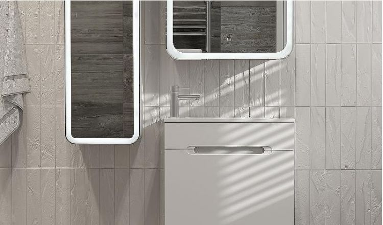 Тумба под раковину Jorno Modul 60 Mol.01.60/P/W/JR подвесная Белая