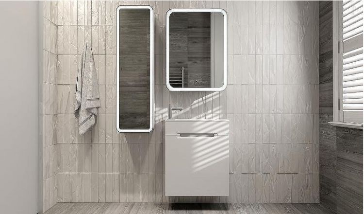 Тумба под раковину Jorno Modul 60 Mol.01.60/P/W/JR подвесная Белая