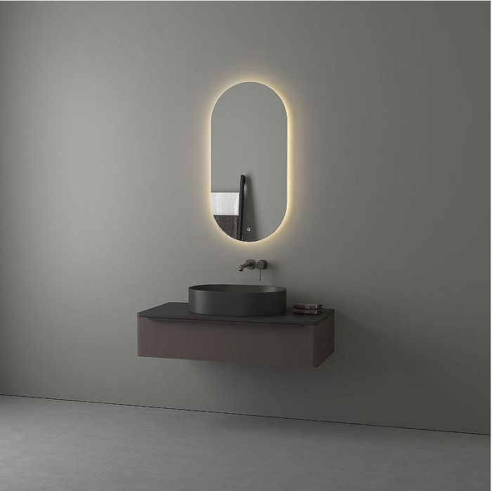 Зеркало Evoform Ledshine 100x50 BY 2697 с подсветкой 21.5 W - сенсорный выключатель - теплый белый свет