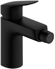 Hansgrohe Logis Смеситель для биде, 1 отв., с донным клапаном, цвет: черный матовый