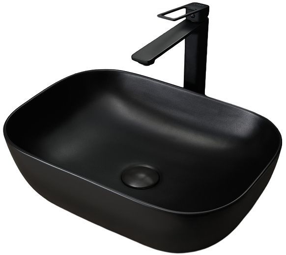 Раковина-чаша Gid Geometrico Bm1333 46 53367 цвет Черный матовый