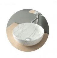 Раковина-чаша Nofer Spin 40 23594 цвет Белый мрамор