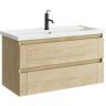 Тумба под раковину Aqwella Astrid 100 AST0110DD подвесная Дуб Давос