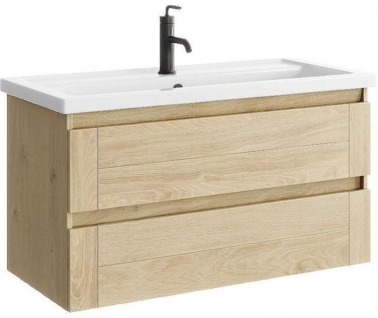 Тумба под раковину Aqwella Astrid 100 AST0110DD подвесная Дуб Давос