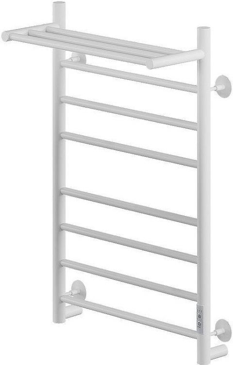 Электрический полотенцесушитель Ника Way-2 80/50 U с полкой Белый матовый