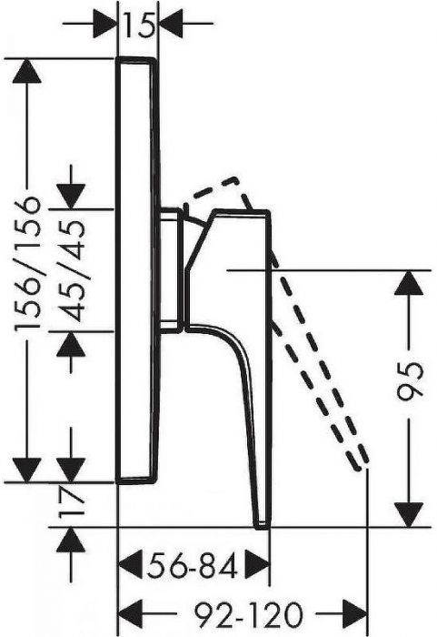 Смеситель для душа Hansgrohe Metropol 32565140 Шлифованная бронза