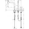 Hansgrohe Metris Select M71 Смеситель для кухни, 2 отв., с вытяжным изливом, цвет: хром