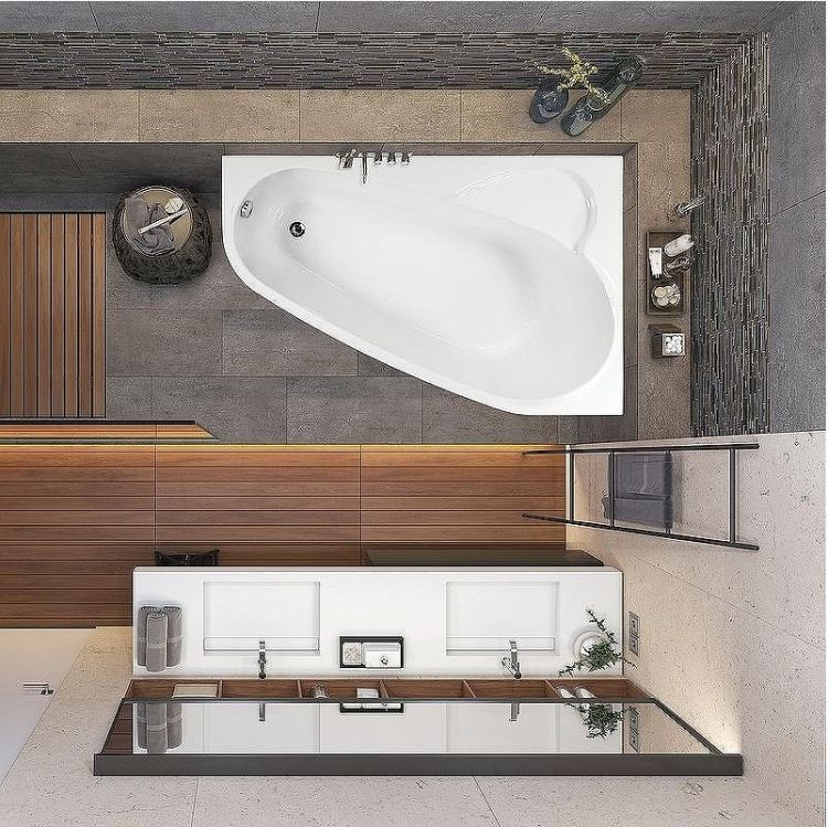 Акриловая ванна Vagnerplast Selena 160x105 R VPBA163SEL3PX-04 без гидромассажа