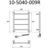 Электрический полотенцесушитель Маргроид Вид 10 500x400 10-5040-009R правый Хром