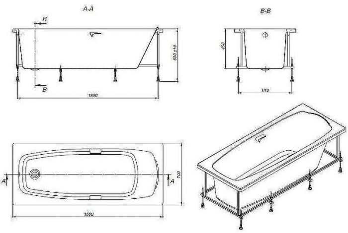 Акриловая ванна Roca Sureste N 150x70 ZRU9302778 без гидромассажа