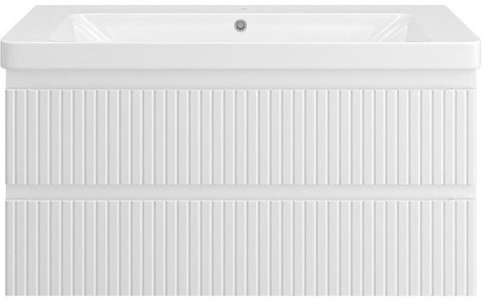 Тумба с раковиной Brevita Victory 105 УТ000015996 подвесная Белая матовая