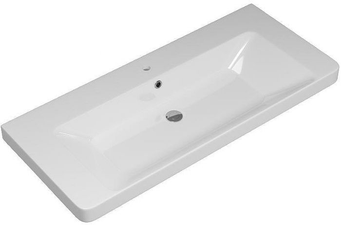 Тумба с раковиной Brevita Victory 105 УТ000015996 подвесная Белая матовая