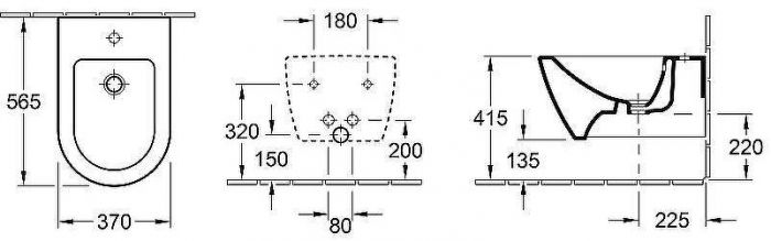 Биде Villeroy&Boch Subway 2.0 540000R1 подвесное Альпийский белый