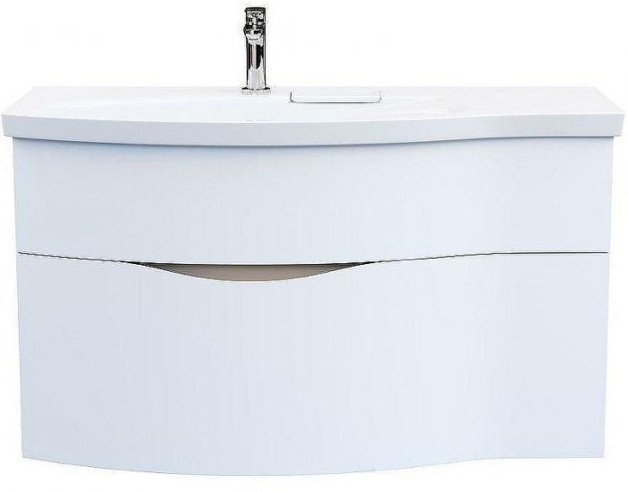 Тумба под раковину Kerama Marazzi Riva 100 L RV.100Lh\WHT.M подвесная Белая матовая