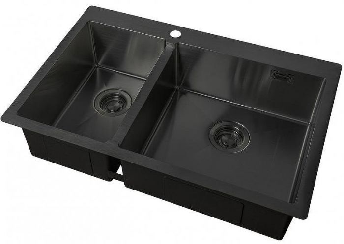 Кухонная мойка ZorG Light Grafit ZL R 780-2-510-R GRAFIT Графит