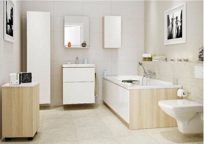 Акриловая ванна Cersanit Smart 170x80 L 63350 без гидромассажа