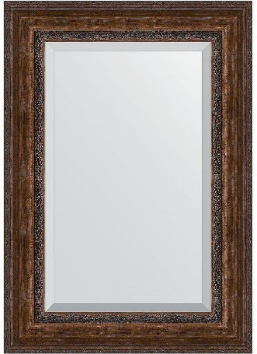 Зеркало Evoform Exclusive 120х72 BY 3455 с фацетом в багетной раме - Состаренная бронза с орнаментом 120