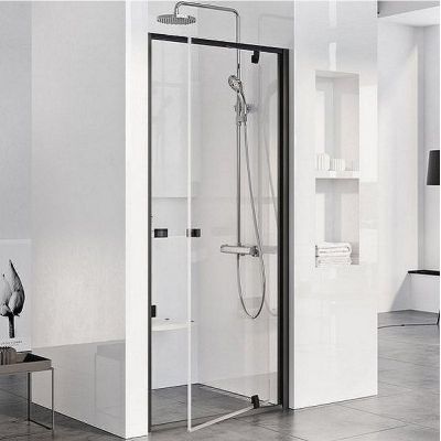 Душевая дверь Ravak Pivot PDOP1-80 03G40300Z1 профиль Черный стекло Transparent