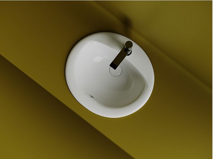 Раковина встраиваемая сверху CERAMICANOVA Sun овальная с переливом CN6080