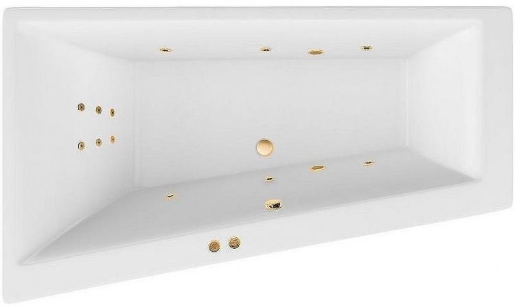 Акриловая ванна Excellent Sfera 170x100 L WAEX.SFL17.LINE.GL с гидромассажем