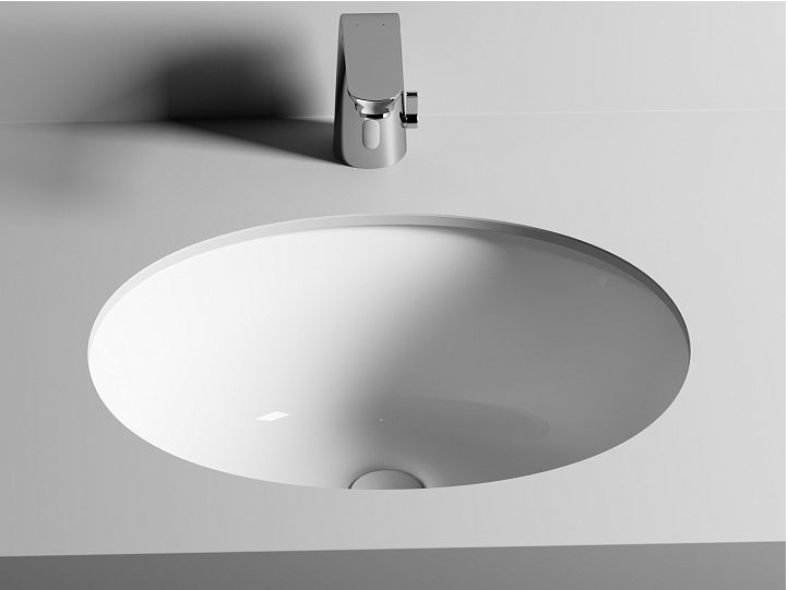 Умывальник CERAMICANOVA Element овальный встраиваемый под столешницу с крепежом и шаблоном для установки, артикул CN6042 Умывальник CERAMICANOVA Element овальный встраиваемый под столешницу с крепежом и шаблоном для установки, артикул CN6042