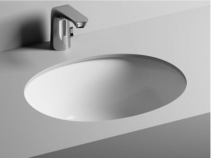 Умывальник CERAMICANOVA Element овальный встраиваемый под столешницу с крепежом и шаблоном для установки, артикул CN6042 Умывальник CERAMICANOVA Element овальный встраиваемый под столешницу с крепежом и шаблоном для установки, артикул CN6042