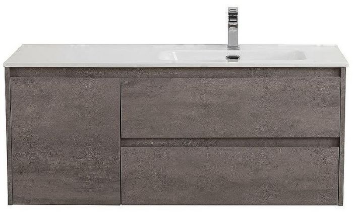 Тумба под раковину BelBagno Kraft 120 R KRAFT-1200-2C-1A-SO-CG-R подвесная Cemento Grigio