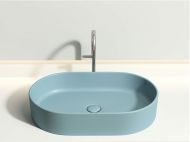 Умывальник CERAMICANOVA Element чаша накладная овальная (цвет Зеленый Матовый) CN6048MLG
