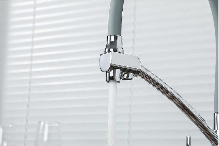 Смеситель для кухни Gappo G4398-17 Хром Серый