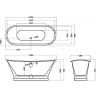 Чугунная ванна Elegansa Sabine 170x70 Н0000359 Белая